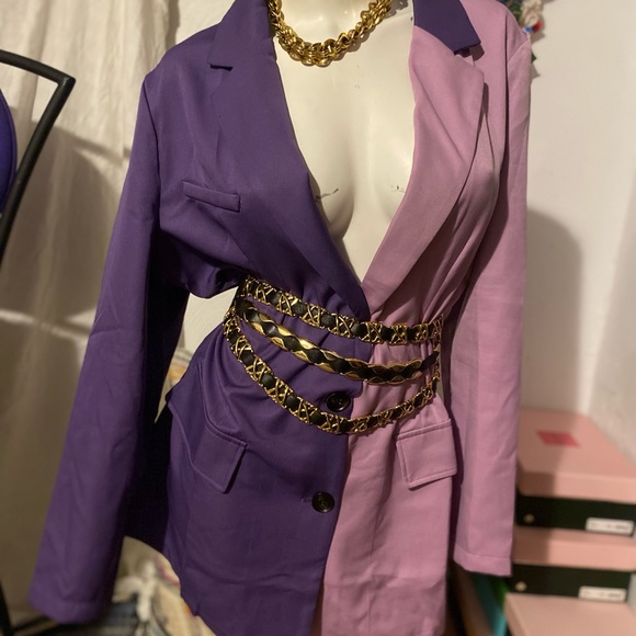 Two toned Plus blazer - Picture 1 of 6